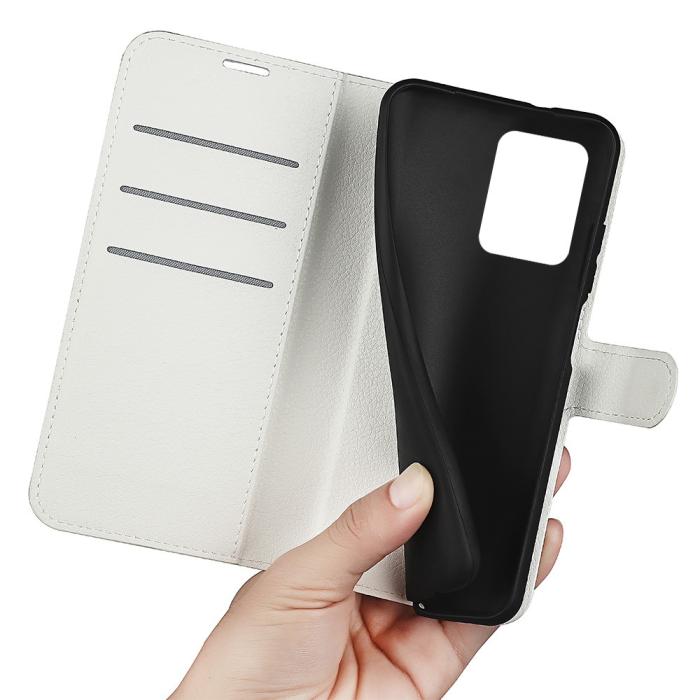 Bild 4, Xiaomi Redmi Note 12 Pro 5G Fodral Litchi Läder Vit