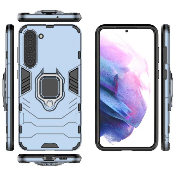 Bild 5, Samsung Galaxy S23 Plus Skal Ring Hybrid Blå