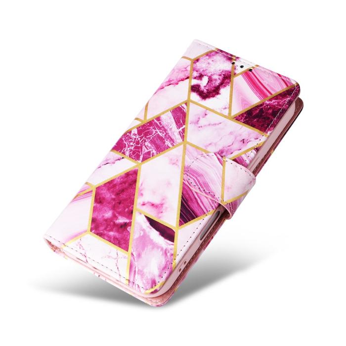 Bild 5, Samsung Galaxy A07 Fodral Läder Marmor Lila