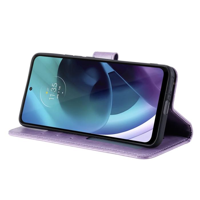 Bild 5, Motorola Moto G71 Fodral Mandala Läder Lila
