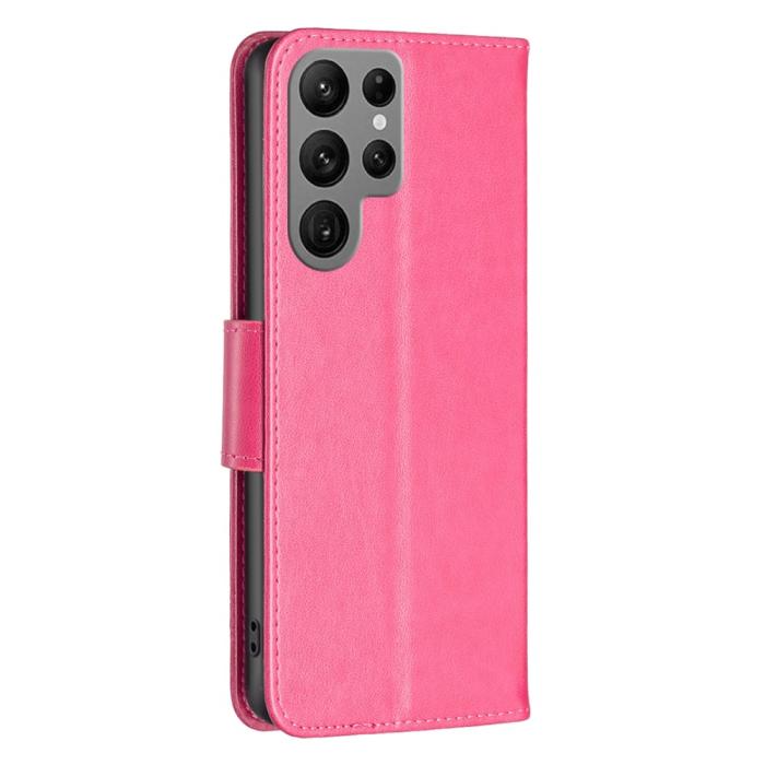 Bild 5, Galaxy S24 Ultra Fodral Med Fjäril Tryck Rosa