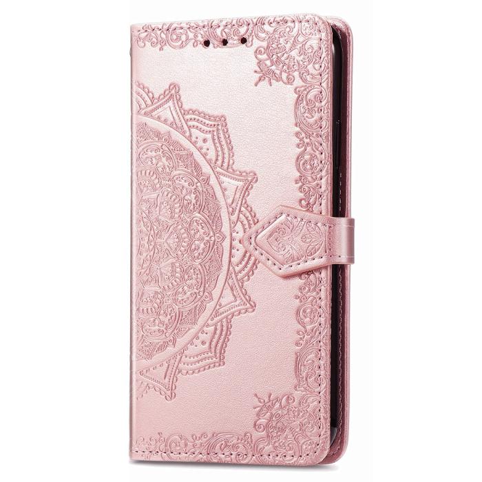 Bild 5, Google Pixel 8A Mandal Läder Fodral Roséguld