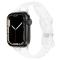 Apple Watch 42/44/45/49mm CrystalFlex TPU Armband Transparent