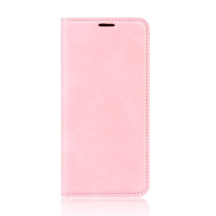 Bild 2, Samsung Galaxy S20 FE - Silkeslent Läderfodral - Ljus Rosa