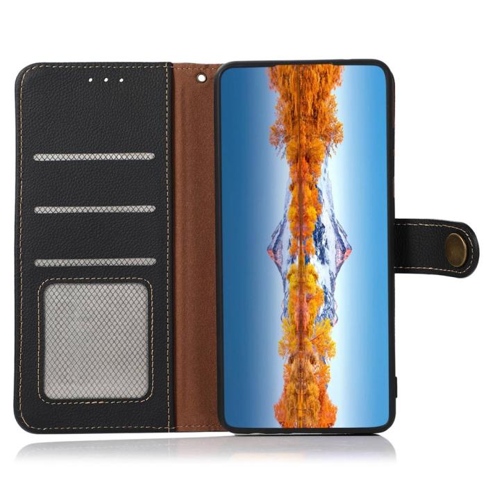 Bild 4, KHAZNEH Samsung Galaxy S26 Fodral Äkta Läder Svart