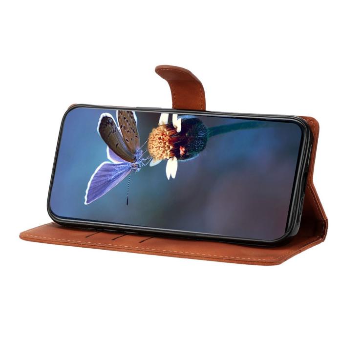 Bild 3, Samsung Galaxy S26 Ultra Fodral Med Blommigt Tryck Läder Brun