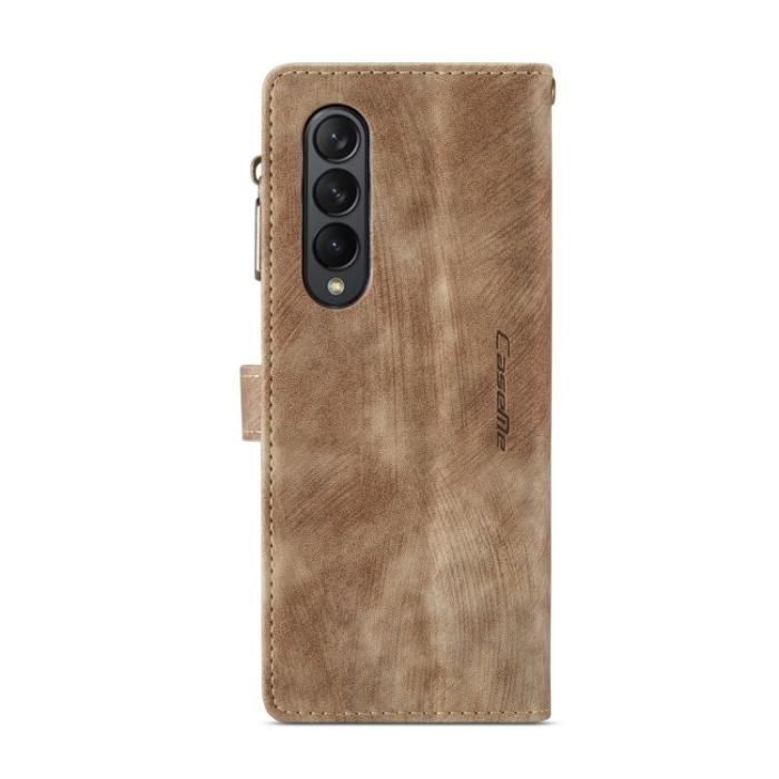 Bild 3, CASEME Galaxy Z Fold 3 Fodral Multifunktionell Brun