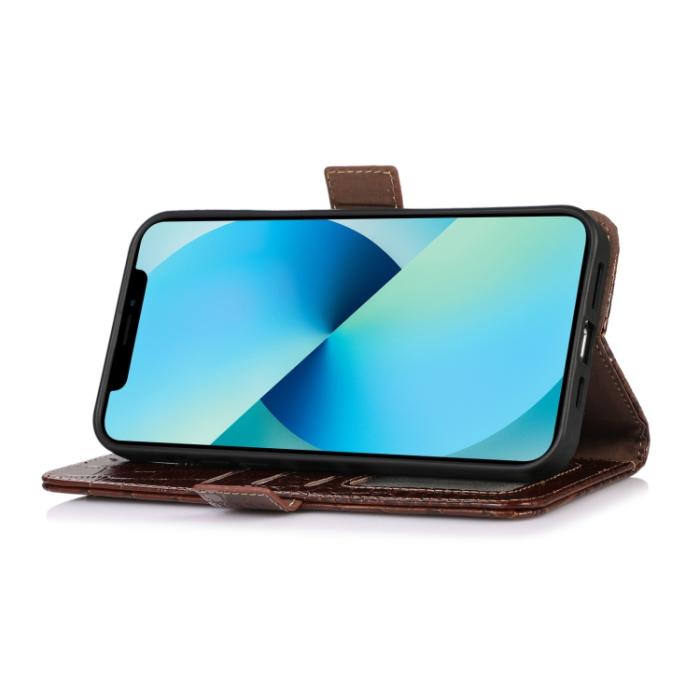 Bild 5, Xiaomi 13 Pro 5G Fodral Krokodil Textur Brun