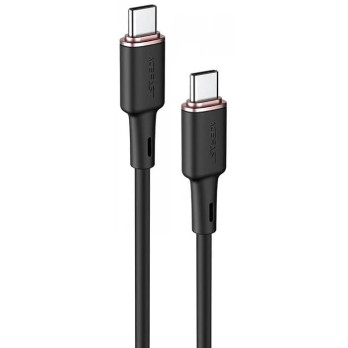 Bild 1, Acefast 60W USB-C Till USB-C 1.2m - Svart/Roséguld