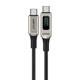 Acefast 100W USB-C Till USB-C 2m - Silver