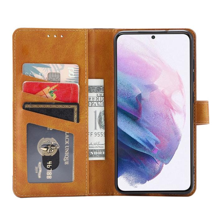 Bild 5, Samsung Galaxy S22 Plus Fodral Premium Med Kortplats Brun