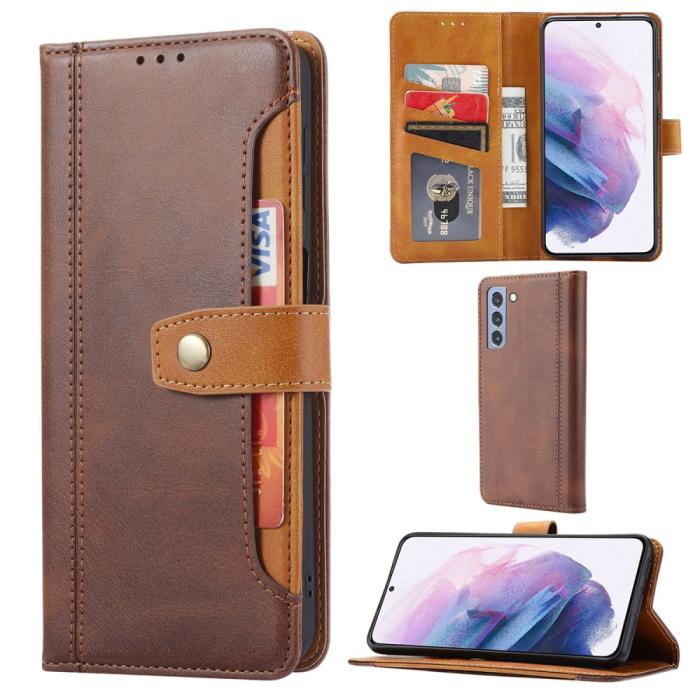 Bild 6, Samsung Galaxy S22 Plus Fodral Premium Med Kortplats Brun