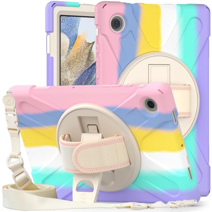 Bild 3, Galaxy Tab A8 10.5 Roterande X-Shape Hybrid Skal