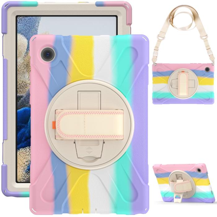 Bild 4, Galaxy Tab A8 10.5 Roterande X-Shape Hybrid Skal
