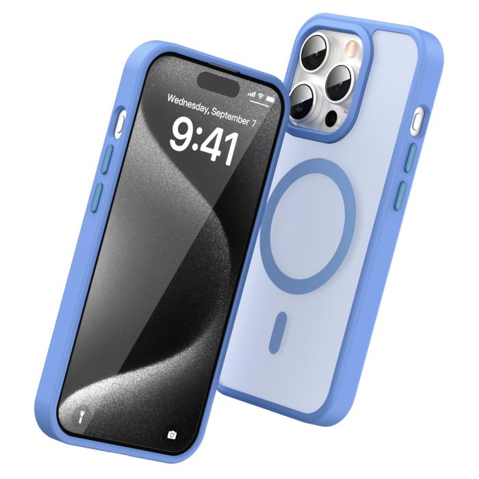 Bild 3, ColorPop iPhone 15 Pro Skal CH MagSafe Matt Ljus Lila