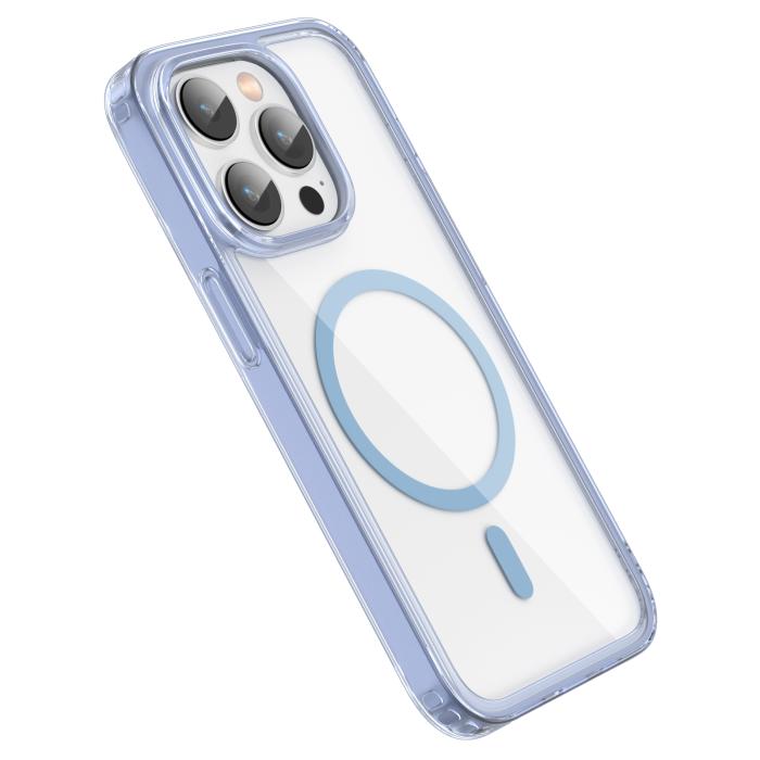 Bild 3, ColorPop iPhone 14 Pro Skal CH MagSafe Transparent/Ljus Blå
