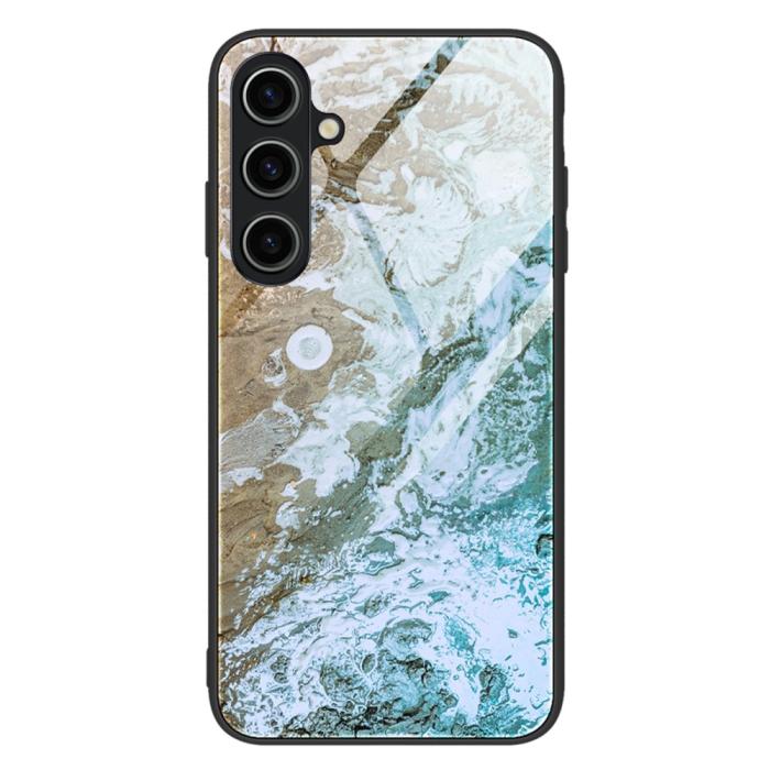 Bild 1, Samsung Galaxy A05s 4G Skal Marmor Härdat Glas Beach