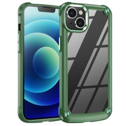 iPhone 15 Skal Shockproof Hybrid Armor Grön