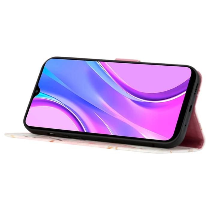 Bild 2, Xiaomi 12T / 12T Pro Fodral Marmor Ljus Rosa/Vit
