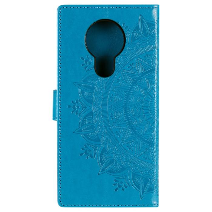 Bild 3, Nokia 3.4 - Mandala Läder Fodral - Blå