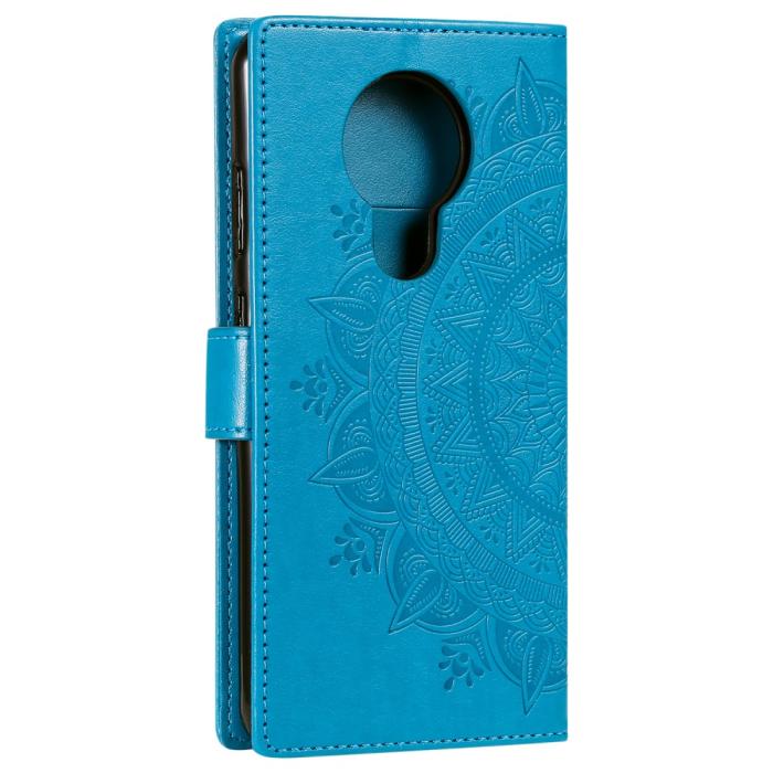 Bild 5, Nokia 3.4 - Mandala Läder Fodral - Blå