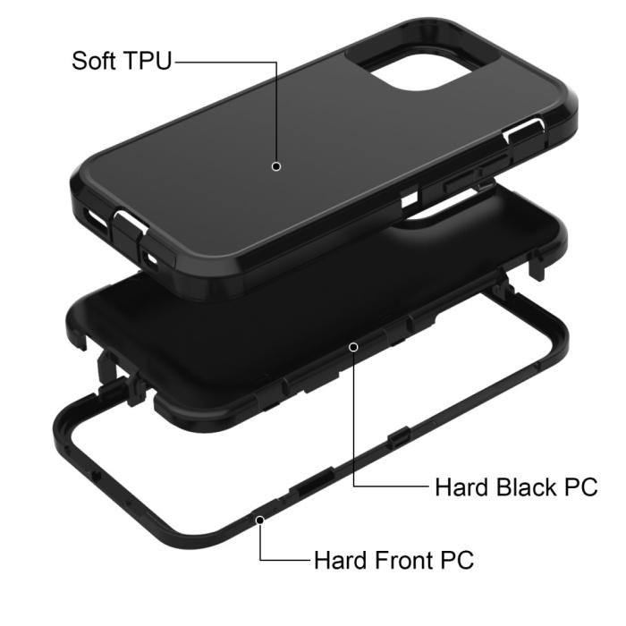 Bild 3, iPhone 12 / 12 Pro - Shockproof Xtreme Skal - Svart