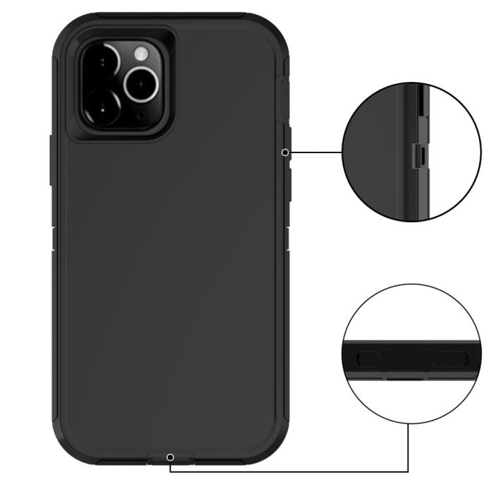 Bild 4, iPhone 12 / 12 Pro - Shockproof Xtreme Skal - Svart
