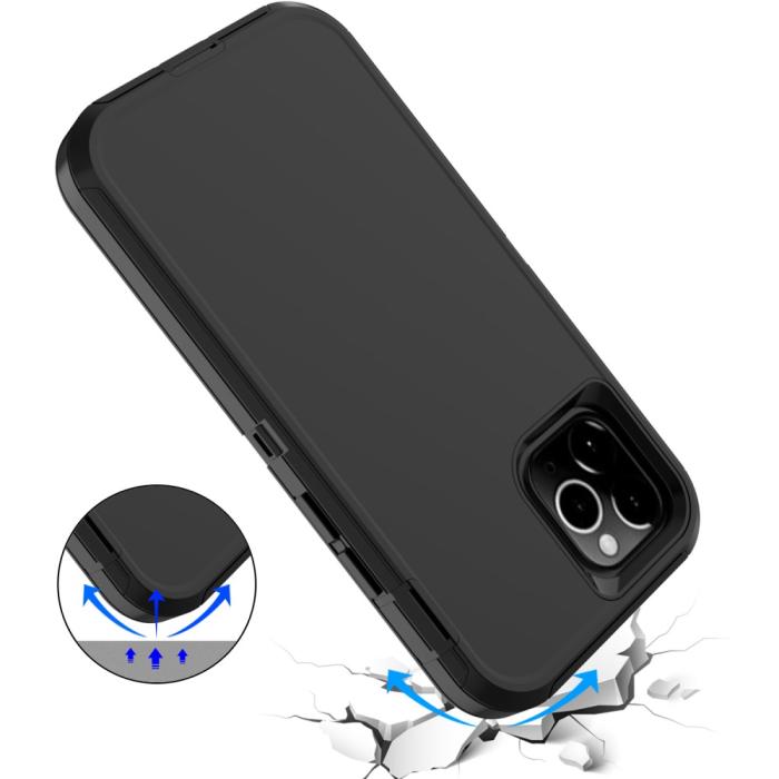 Bild 5, iPhone 12 / 12 Pro - Shockproof Xtreme Skal - Svart