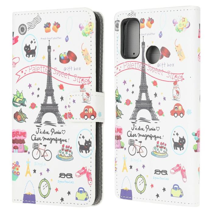 Bild 1, Motorola Moto G10/G20/G30 - Fodral Med Tryck - Eiffeltornet