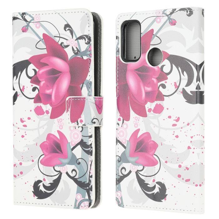 Bild 1, Motorola Moto G10/G20/G30 - Fodral Med Tryck - Lotus Blomma