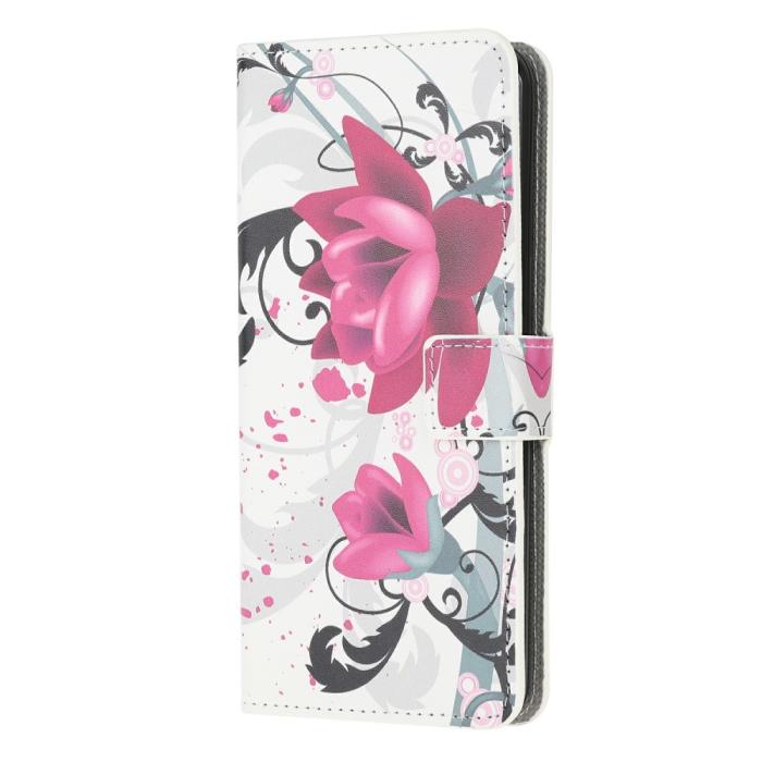 Bild 2, Motorola Moto G10/G20/G30 - Fodral Med Tryck - Lotus Blomma