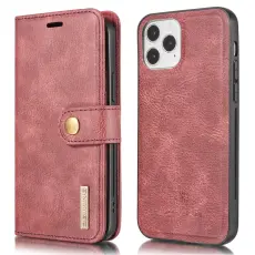 iPhone 13 - DG.MING 2in1 Magnet Fodral / Skal - Röd