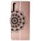 Samsung Galaxy A70 - Plånboksfodral Flower - Roséguld