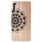 Samsung Galaxy A70 - Plånboksfodral Flower - Guld