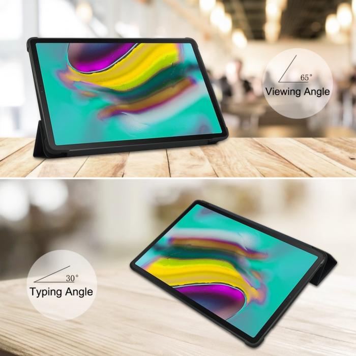 Bild 4, Samsung Galaxy Tab A 10.1 2019 - Tri-Fold Fodral - Mörk Blå