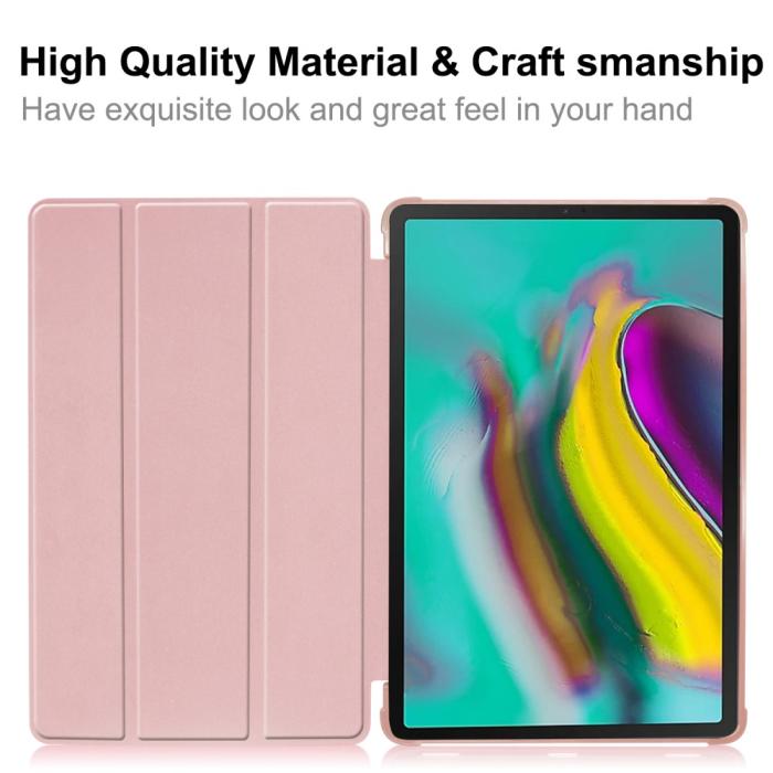 Bild 2, Samsung Galaxy Tab A 10.1 2019 - Tri-Fold Fodral - Roséguld