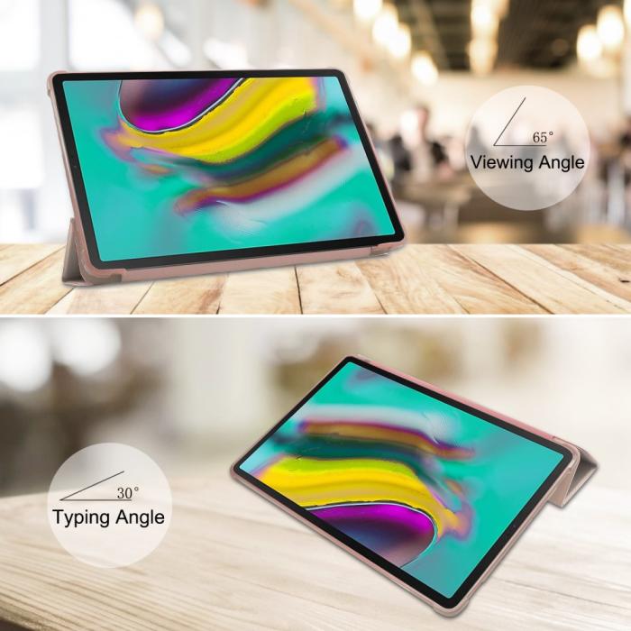Bild 4, Samsung Galaxy Tab A 10.1 2019 - Tri-Fold Fodral - Roséguld