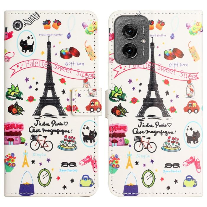 Bild 1, Motorola Moto G55 5G Fodral Med Tryck Eiffeltornet
