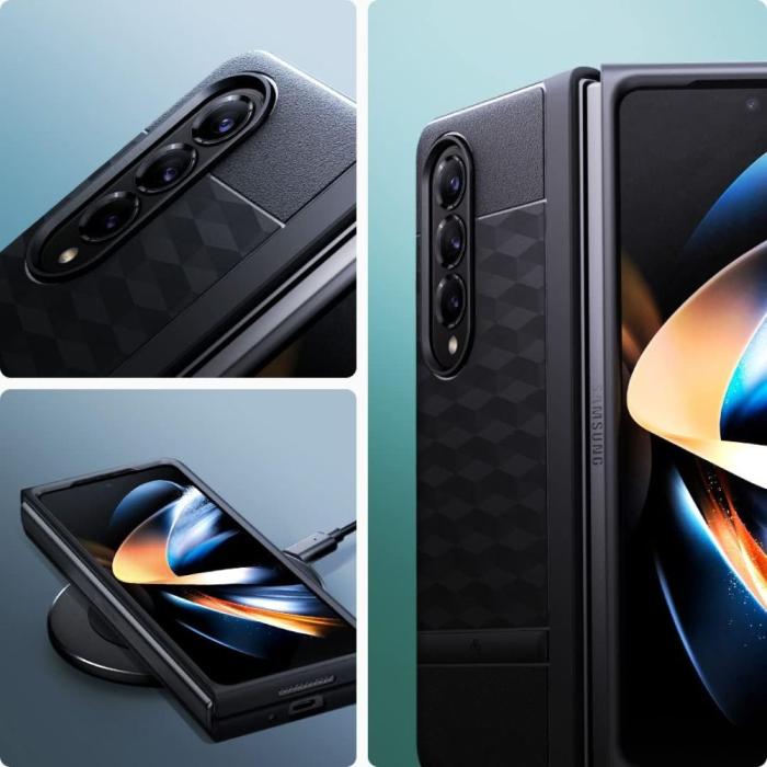 Bild 4, Spigen Caseology Galaxy Z Fold 5 Skal Parallax Matt Svart