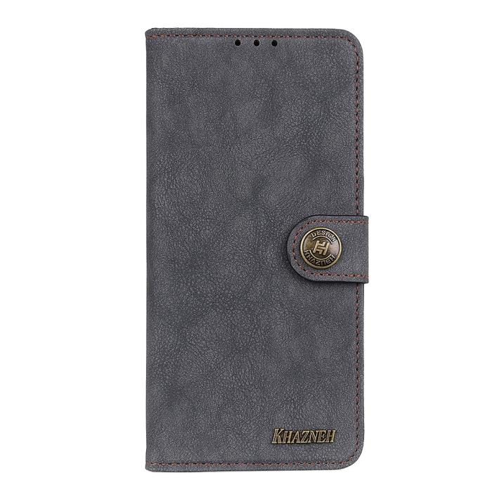 Bild 2, KHAZNEH Xiaomi Redmi Note 11 4G Fodral Split Läder Svart