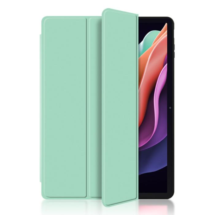 Bild 2, Lenovo Tab P11 Gen 2 Fodral Tri-Fold Läder Grön