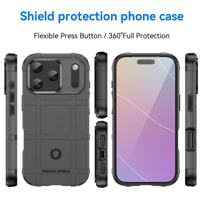 Bild 3, iPhone 18 Pro / 17 Pro Skal Robust Svart
