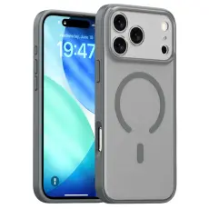 iPhone 17 Pro Skal MagSafe Skin Feel Frosted Gr&aring;