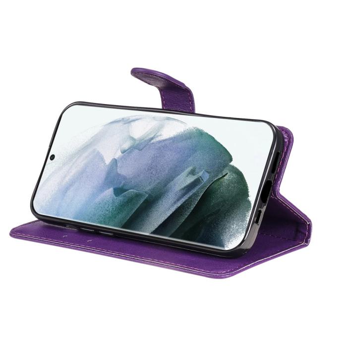 Bild 5, Samsung Galaxy S22 Ultra Fodral Läder Lila