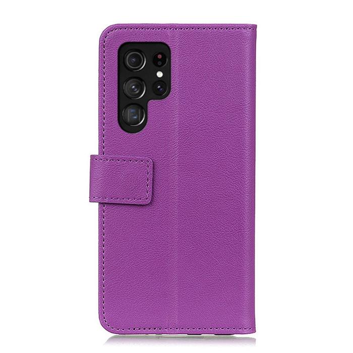 Bild 3, Samsung Galaxy S22 Ultra Fodral PU Läder Lila