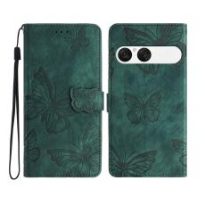 Sony Xperia 10 VII Fodral Fj&auml;ril Tryck Gr&ouml;n