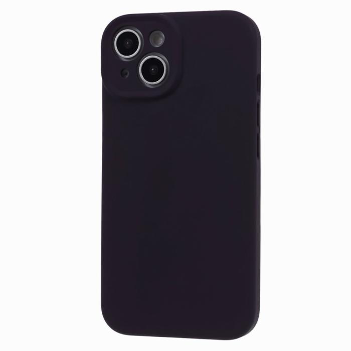 Bild 3, iPhone 15 Skal Liquid Silikon Purplish Red