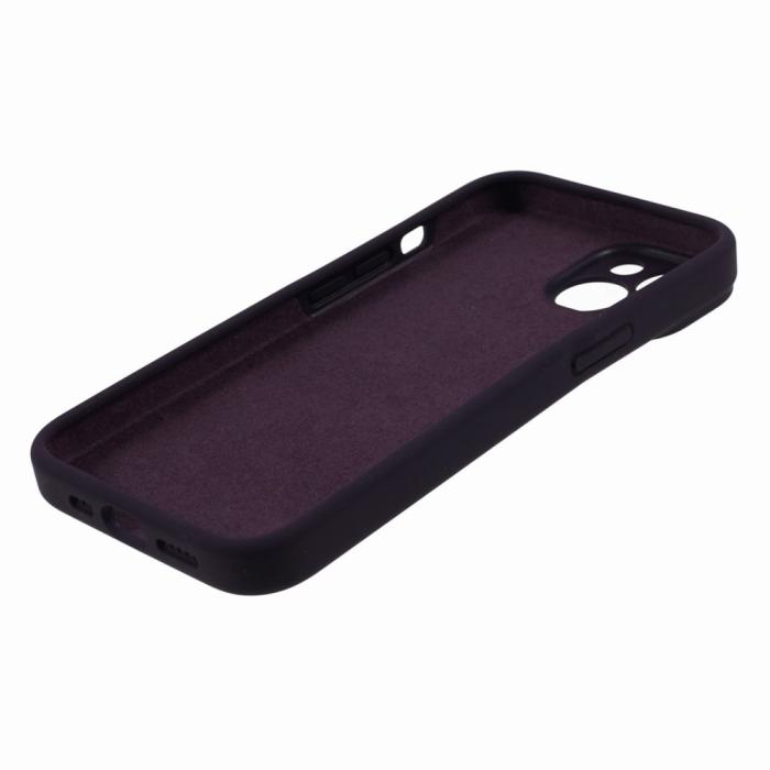 Bild 6, iPhone 15 Skal Liquid Silikon Purplish Red