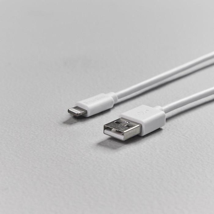 Bild 6, Smartline 2m Lightning MFi Laddningskabel Vit