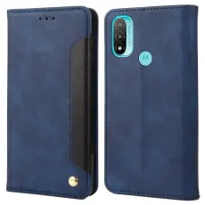 Motorola Moto E20 / E40 Fodral Flip Skin Touch Blå